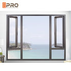 Современный изготовленный на заказ горизонтальный шторм Windows окна/размеры окна окна Windows алюминиевого дома стандартные алюминиевые