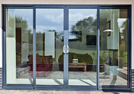 Двери современной безопасностью дома алюминиевые сползая стеклянные с порошком покрывая спрятанные раздвижные двери раздвижных дверей двойные