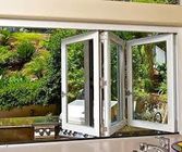 Стеклянное складное алюминиевое Bifold Windows для складчатости складчатости стекла окна экрана окна складчатости кухни с низким энергопотреблением