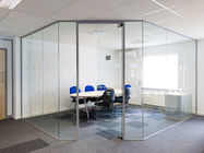 Ясная закаленная современная система стеклянного раздела офиса легкая для очищать
