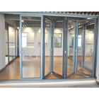 Складчатость аттестации ISO дверей алюминиевых внешних раздвижных дверей створки Bi складная стеклянная сползая двери патио