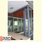 Размер энергии ветра алюминиевый Bifold подгонянный Windows для жилого и коммерчески frameless складывая стеклянного окна