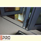 Жилая алюминиевая складчатость Windows с черной или подгонянной вертикалью складчатости поставщика окна цвета сползая складывая