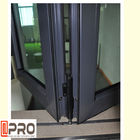 Цвет Windows алюминиевой рамки Bifold стеклянный опционный для сползать складчатости окна складчатости складчатости кухни и Адвокатуры вертикальный
