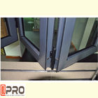 Жилая алюминиевая складчатость Windows с черной или подгонянной вертикалью складчатости поставщика окна цвета сползая складывая