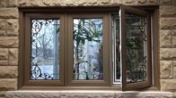Изготовленное на заказ алюминиевое французское закаленное окно стеклянное Windows