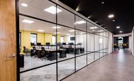 Разделы офиса современной алюминиевой стеклянной стены рамки съемной крутые