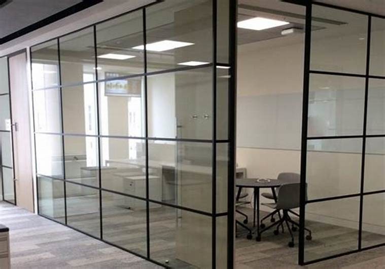Рассекатели кабины современной половинной высоты ISO стеклянные, стена раздела офиса босса