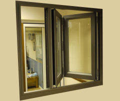 алюминиевые двери патио складчатости bi, bi-складывая внешние двери, стеклянные bi-складывая двери