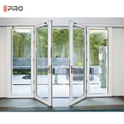 Двери патио тонкой алюминиевой рамки французские определяют двойную тройную стеклянную раздвижную дверь для экстерьера