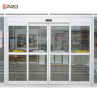 Автоматические двери рекламы 6063 двери алюминиевые сползая стеклянные электрические с длинным сроком службы