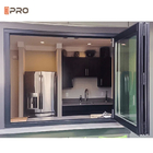 Звукоизоляционное алюминиевое Bifold стеклянное окно экранирует Bifold алюминиевые двери