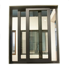 Вертикальные открытые алюминиевые сдвижные окна со стеклянным экраном Сдвижные окна