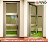 Двери одиночной форточки внутренние алюминиевые стеклянные для типов жилого цвета дома опционных дверей шарниров прикрепляют на петлях цену дверей