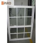 Вертикальное алюминиевое двойное повешенное окно для домов/стеклянного верхнего повешенного окна