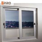 Энергосберегающее белое алюминиевое сползая Windows с отражательной стеклянной верхней частью повиснуло окно сползая окна алюминиевое сползая