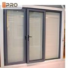 Двери складчатости серого цвета покрытия порошка алюминиевые с двойной стеклянной водостойкой изготовленной на заказ дверью складчатости mdf двери складчатости