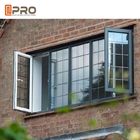 Серое современное алюминиевое окно окна звука Windows окна и изоляции жары серое алюминиевое