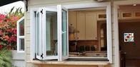 алюминиевый обрамленный двойник застеклил сползать складчатости окна складчатости высококачественной алюминиевой стеклянной Bifold складчатости окна вертикальный