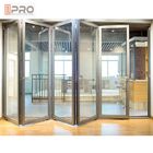 Дверь ливня створки bi двери складчатости водоустойчивого Bifold алюминиевого дизайна складывая дверей экологического прочного изготовленная на заказ