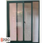 Анти- старея алюминиевые сползая двери патио для внутренним подгонянного домом окна цены цвета алюминиевого сползая