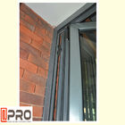Коммерчески алюминий закаленный системой стеклянный Bifold Windows для Bi двери створки bi lowes живущей комнаты складывая внешние двери