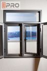 Плотно сожмите - устойчивое качание открытое Windows плавает стеклянный алюминиевый алюминий окна окон окна двойника Windows дома