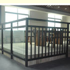 Поручни изготовленного на заказ балкона балюстрады длины 6063 алюминиевого стеклянные