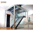 Перила алюминиевых стеклянных лестниц систем балюстрады ISO9001 алюминиевые