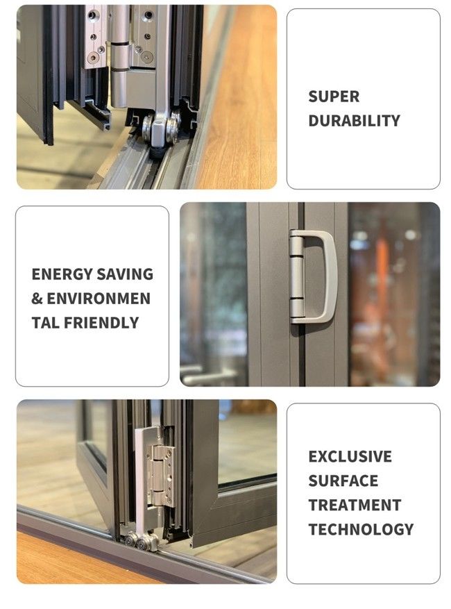 bi-складывая окна для, алюминиевые двери патио складчатости bi, bi-складывая внешние двери, стеклянные bi-складывая двери, термальная дверь створки bi перерыва, алюминиевая bi-складывая стеклянная дверь